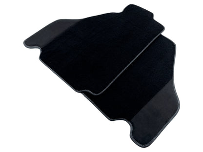 Black Carpet Floor Mats for Ferrari F430 2004-2009 with Alcantara Leather