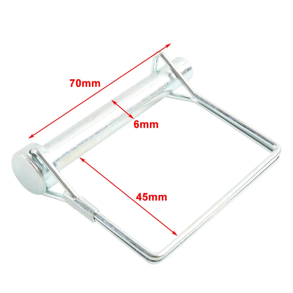 Shaft Lock Pin for Trailer Tow Coupler with Anti-Lost Rope (Fits Most Models)