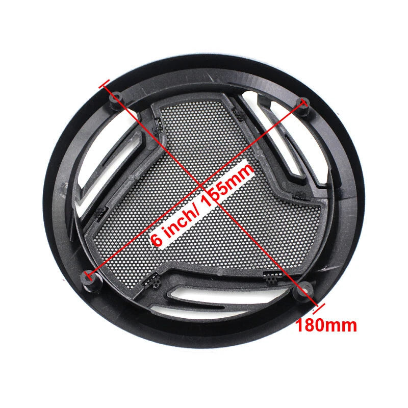 Pair 6inch Car Speaker Grills Cover Mask Protection Frame180mm