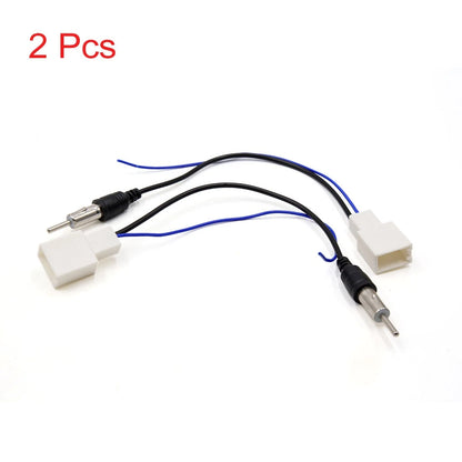 White Blue FM Radio Stereo Antenna Adapter Cable for Toyota