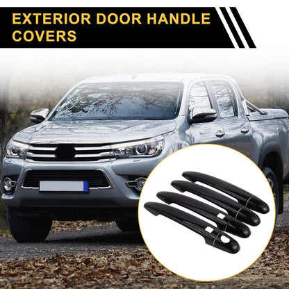 4pcs Exterior Door Handle Covers for Toyota 4Runner (2003-2010) Black