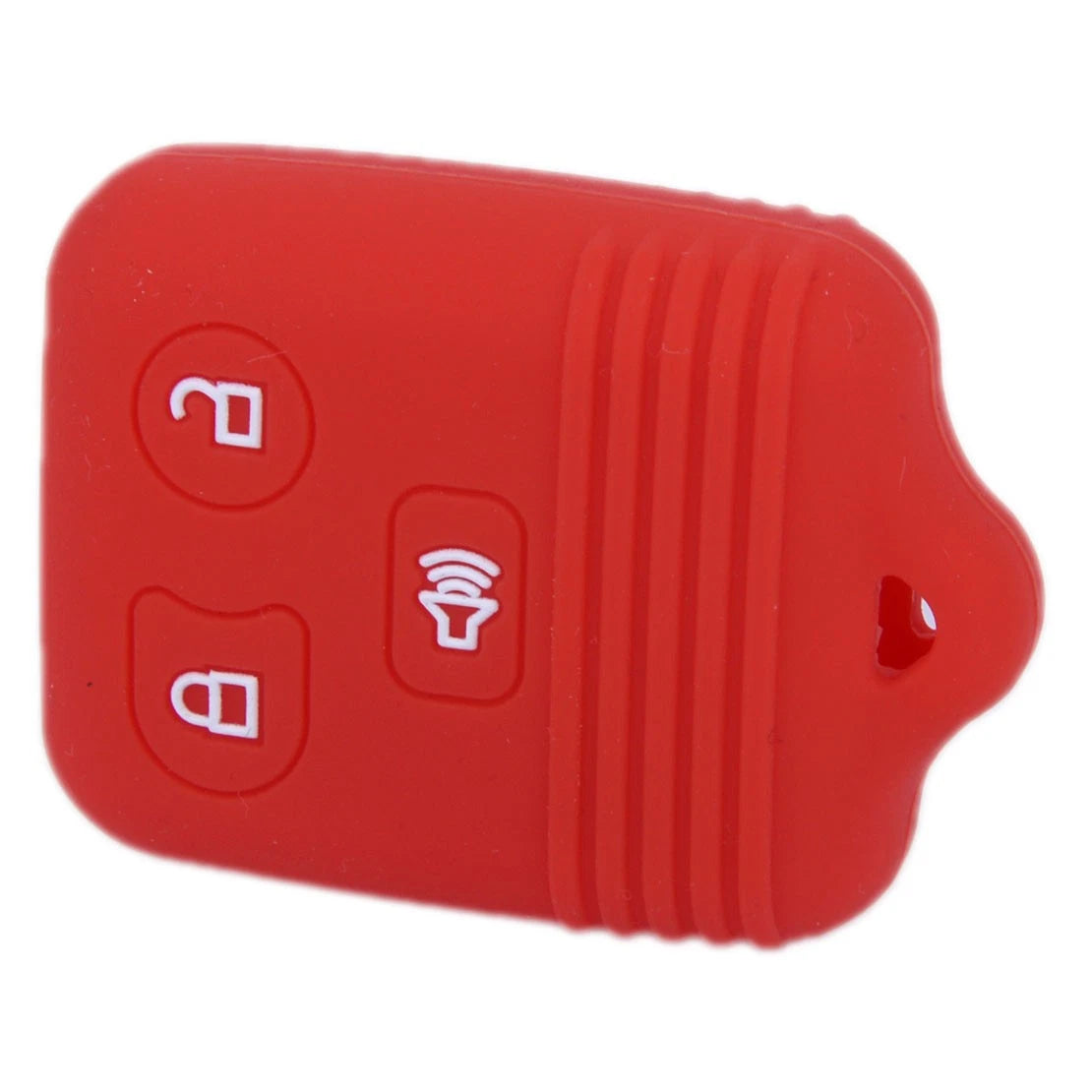 Red 3 Button Silicone Key Cover Case for Ford F-150, Mercury, Lincoln, Mazda
