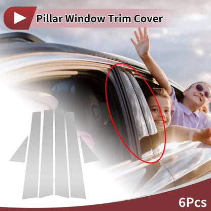 6 Pcs Car Door Pillar Window Trim for Toyota Avalon (2001–2004)