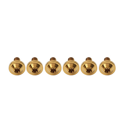 6 x Gold Titanium M6x15mm Torx Head Bolts for Bike Motorcycle