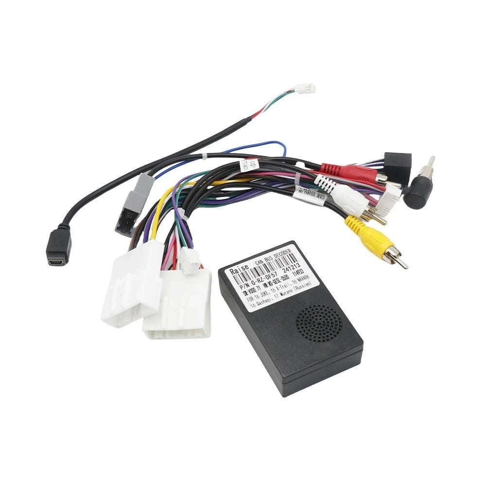 Raise Canbus Box Decoder Power Cable for Nissan X-Trail Qashqai J10/Juke/NP300