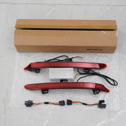 2 x Rear Bumper Lamp Red LED Reflector Tail Light for Honda Accord (2018-2022)
