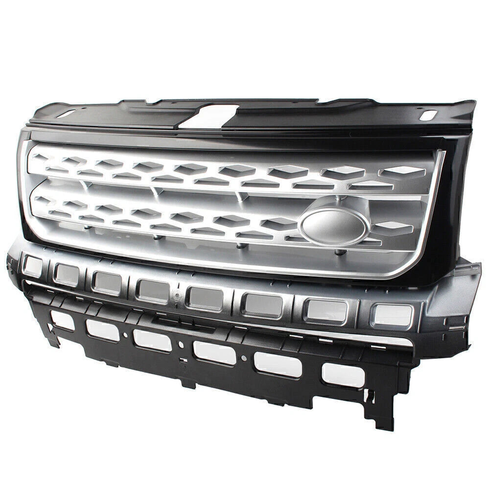 Black & Silver Front Grille Mesh for Land Rover Freelander 2 (2010-2016)