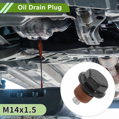 Oil Drain Plug 2 x M14x1.5 Copper W/ Gasket for Car Motorcycle