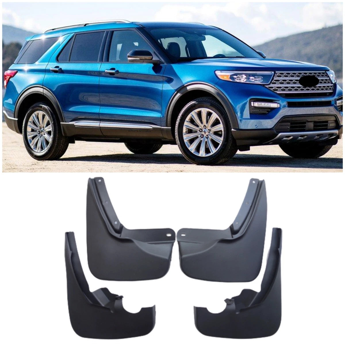 Mud Flaps Splash Guards for Ford Explorer (2019-2023)