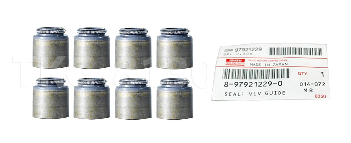 8 x Valve Guide Seals for Isuzu TFR 4JA1 4JB1 4JH1 (1988-2002)