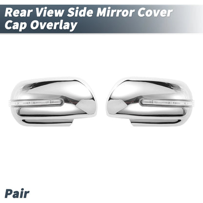 Chrome Plated Rearview Mirror Covers with LED Lights for Suzuki