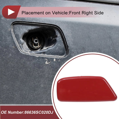 Red Front Right Washer Nozzle Cover for Subaru Forester (2009-2012)