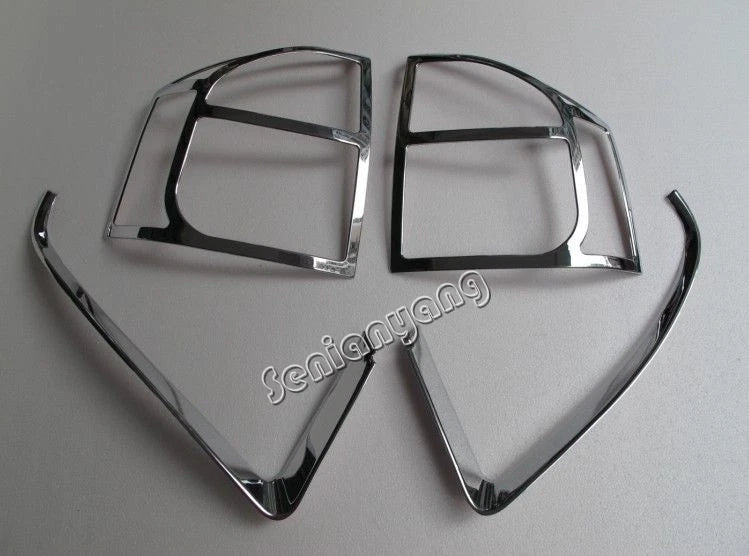 Front & Rear Light Lamp Cover Trim Chrome for JEEP Compass (2011-2016)