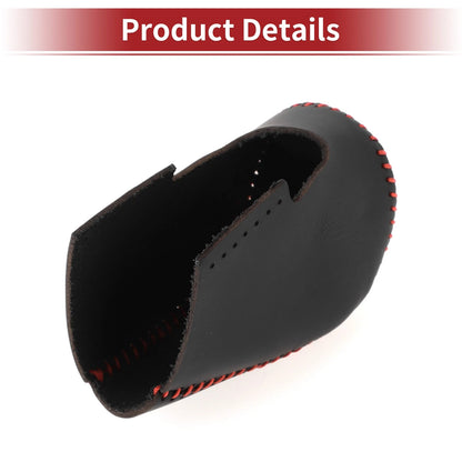Car Gear Shift Knob Cover for Honda HR-V 2023-2024 Black Red Faux Leather