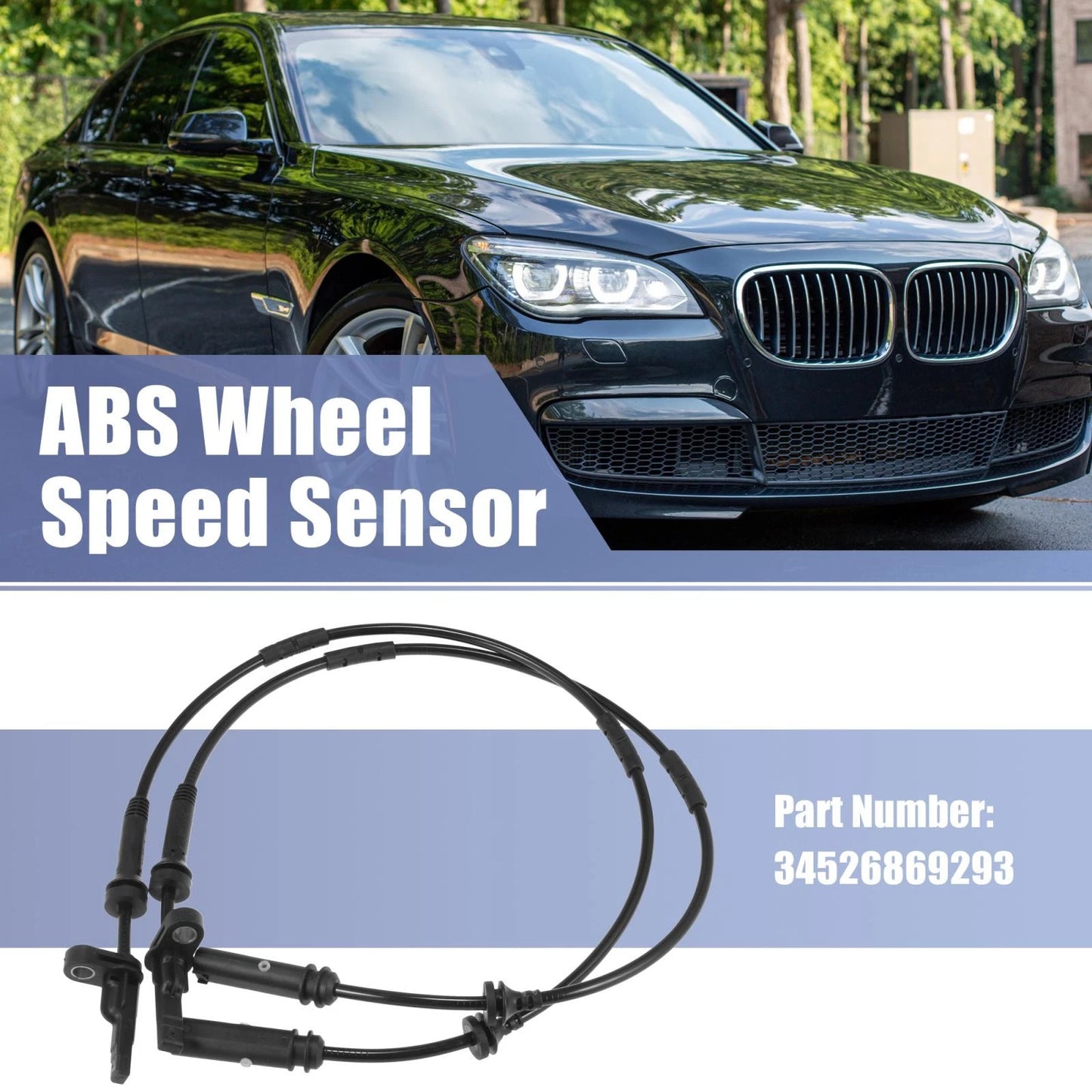 2 x ABS Wheel Speed Sensors for BMW X3 X4 (2011-2023)