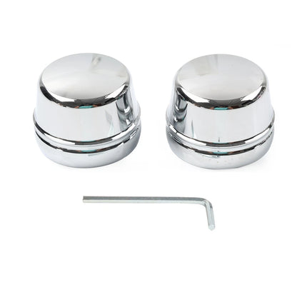 Front Axle Cap Nut Covers for Harley Touring Road King Electra Glide (2000-07)
