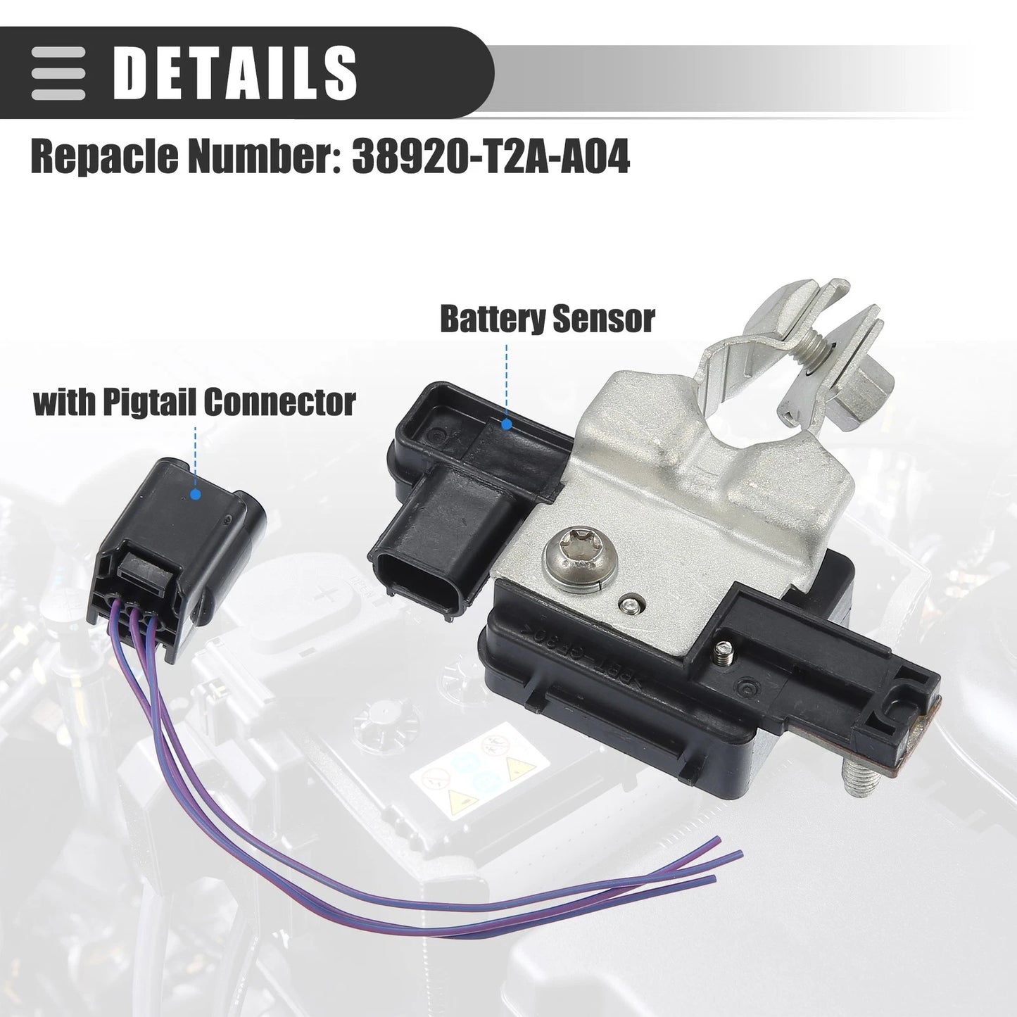 Battery Sensor for Honda Accord & Acura (No. 38920T2AA04)