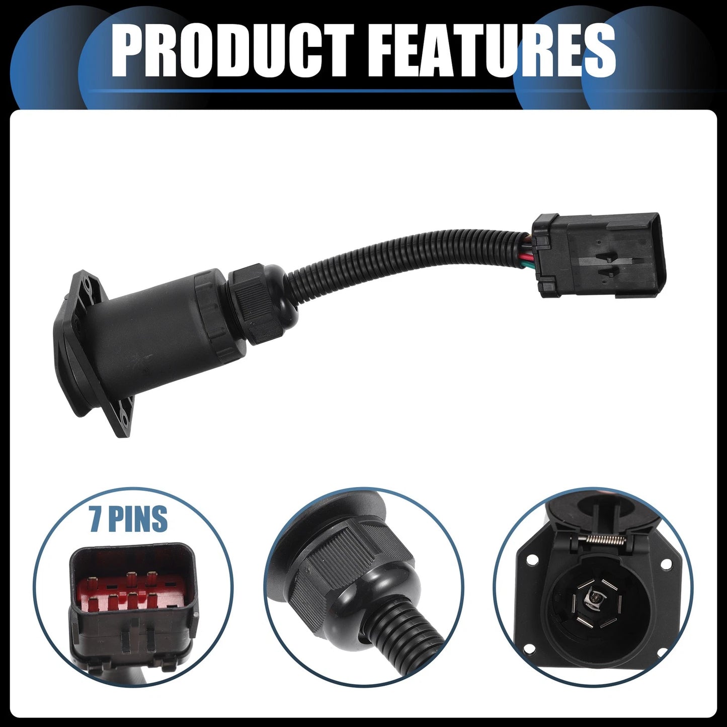 Multi-Tow 7 Way Blade Trailer Wiring Adapter for Jeep Grand Cherokee (2011-2023)