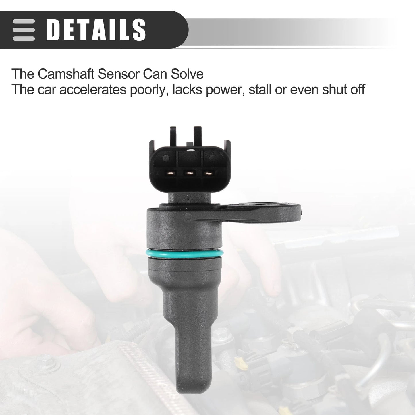 Camshaft Position Sensor ABS for Chrysler 300 (2005-2010) Black