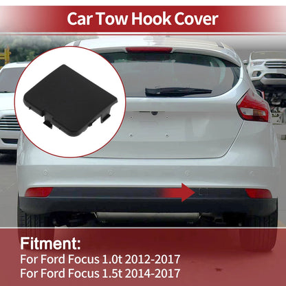 Rear Tow Hook Cover for Ford Focus 2012-2017 - Black (2012-2017) 1 Pc
