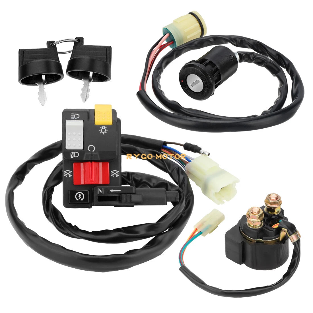 Handlebar Key Starter Relay Switch for Honda Foreman 450 S TRX450FM (1998–2004)