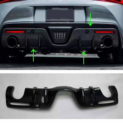 REAL Carbon Fiber Refit Rear Bumper Diffuser for Toyota Supra A90 2019-2024