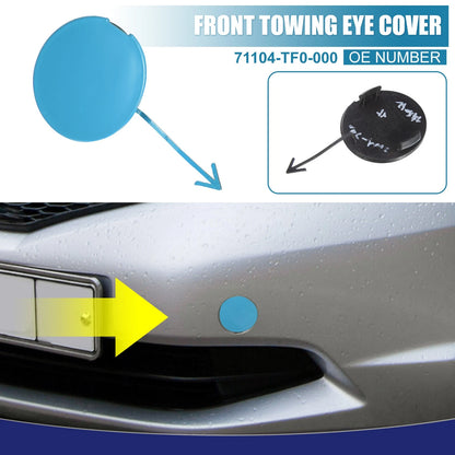 Blue Front Bumper Tow Hook Cover for Honda Jazz Fit (2008-2010)