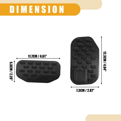 Brake Gas Pedal Pads & Accelerator Pedal Cover for Ford F-150 (2021-2023)