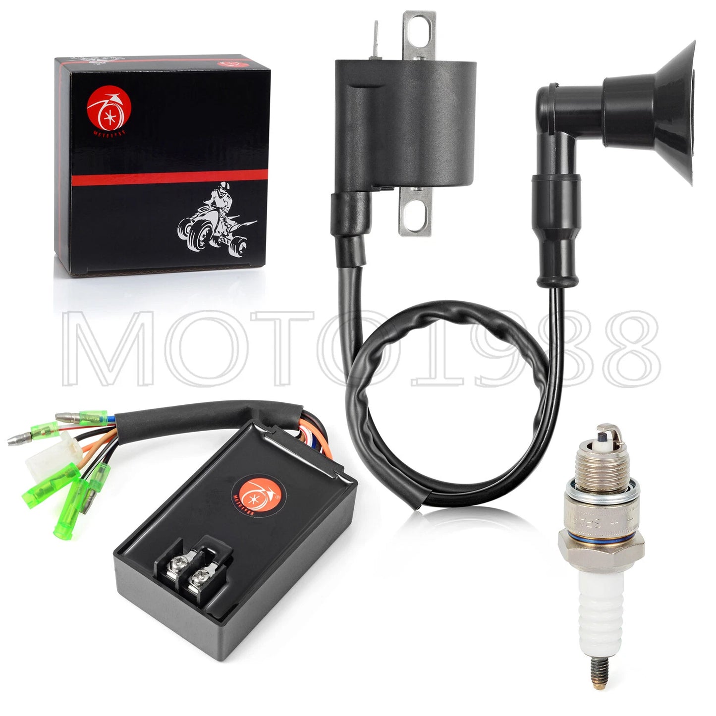 CDI BOX Ignition coil Spark plug for Polaris Sportsman Predator 90 (2003–2006)