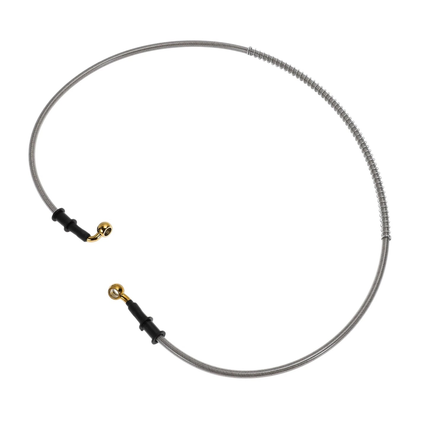 120cm Brake Clutch Oil Hose Line Silver Tone for Motorcycle