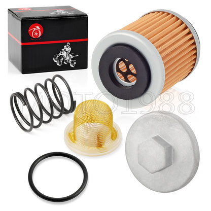 Oil Drain Plug CAP Spring Oil Filter STRAINER for YAMAHA SR185/XT225/BW200/TT225