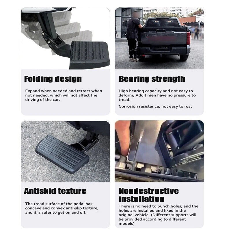 Rear Bumper Side Bed Step for Toyota Tundra (2022-2023)