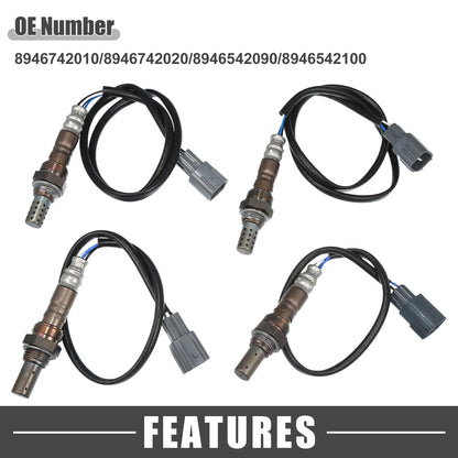 4 Pcs O2 Oxygen Sensors for Toyota RAV4 (2001-2003)