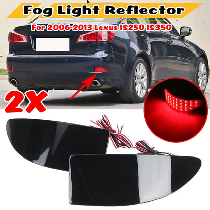 Smoke /  / Rear Bumper LED Fog Lights Reflector for Lexus IS (2006–2013)