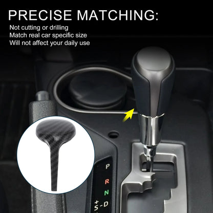 Gear Shift Knob Cover for Toyota Rav4 Corolla Vios (2014-2018) Black