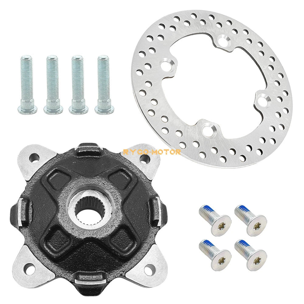 Front Wheel Hub & Brake Rotor for Polaris Ranger 800 900 Crew 4x4 6x6