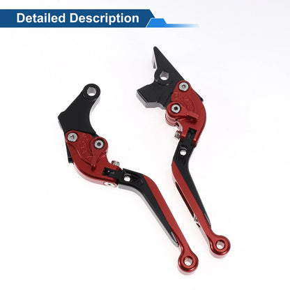 Adjustable Brake Clutch Levers for Suzuki GSXR150 (2017-2020) Red Black