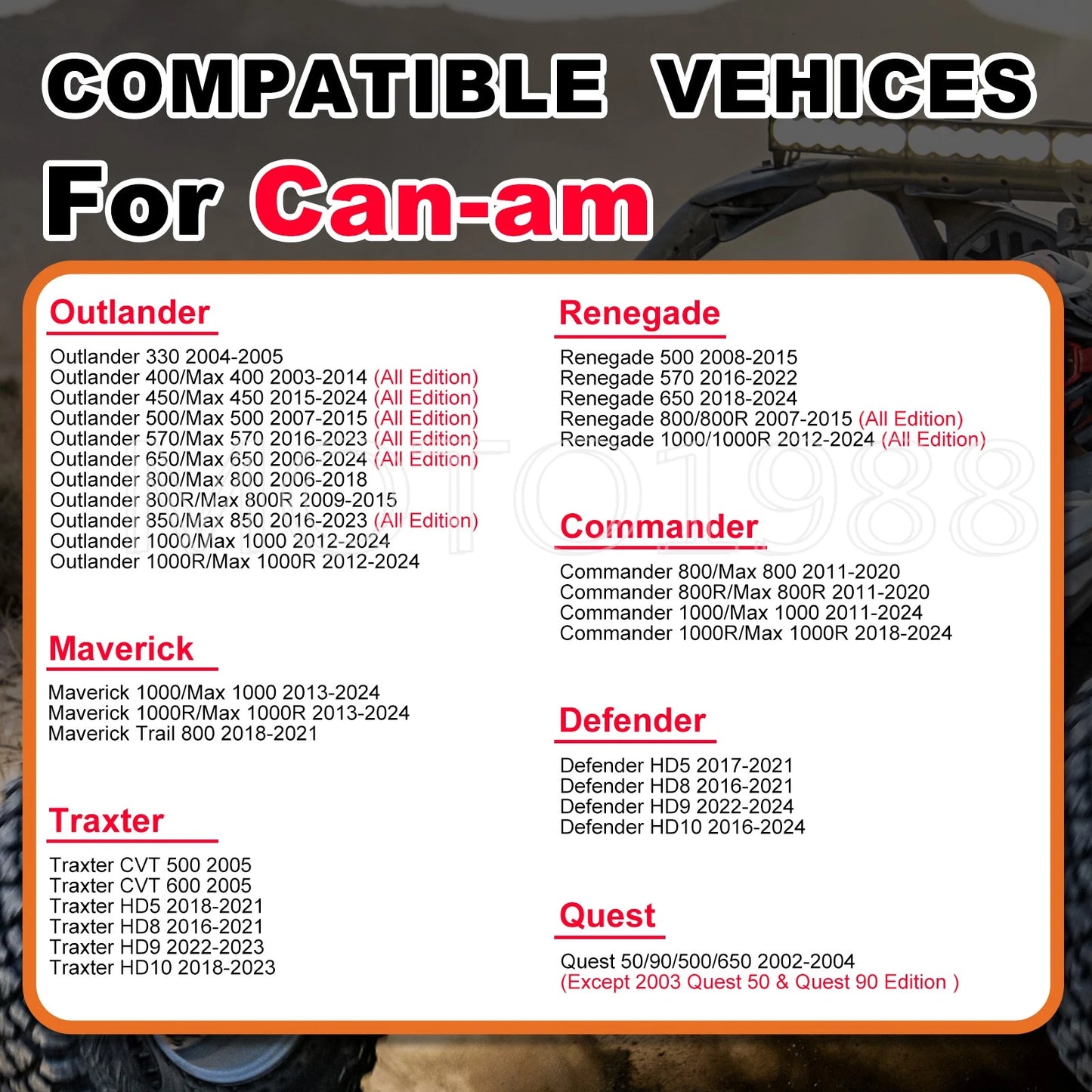 Timing Chain Tensioner for Can-Am Traxter Defender HD5/HD8/HD9/HD10