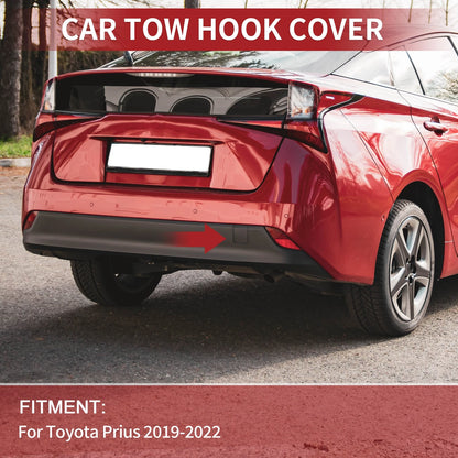 Rear Tow Hook Cover for Toyota Prius (2021-2022) Black 1 x Cap