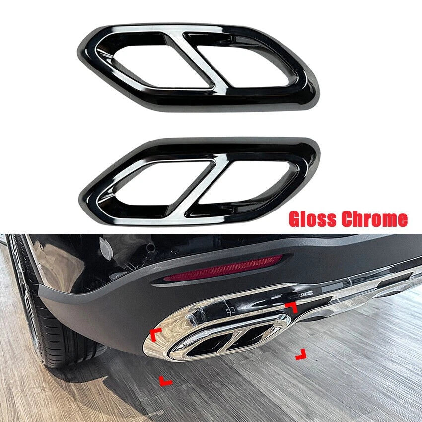 Exhaust Tail Muffler Covers for Benz GLC300 X254 (2016–2024)