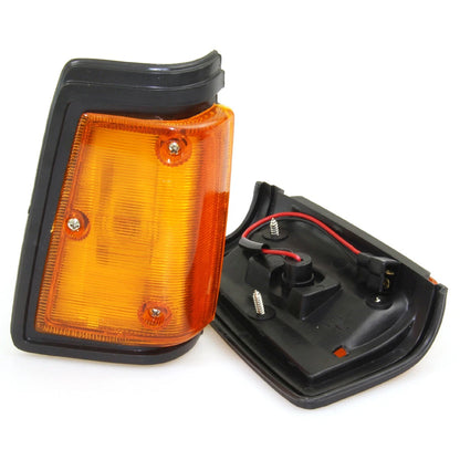 Front Signal Lights Black x2 for Nissan Datsun 720 Ute  1980-1989