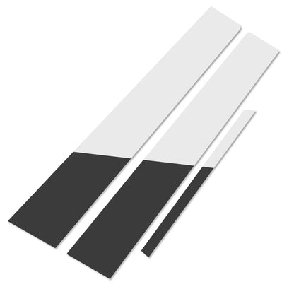 6 x Chrome Pillar Post Door Trim Covers for Toyota Corolla (2009-2013)