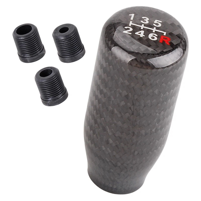 Universal Carbon Fiber Manual Gear Shift Knob for Car