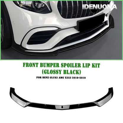 Front Bumper Lower Spoiler Lip for Benz GLC63 AMG X253 (2016-2019)