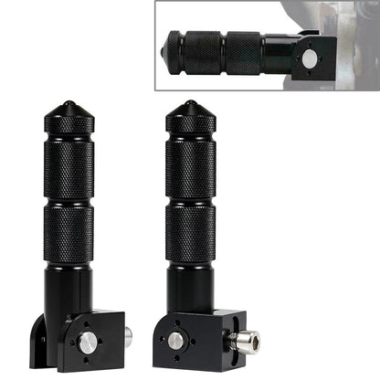 CNC Folding Rear Foot Pegs for Universal Motorcycle Bike Black  pcs
