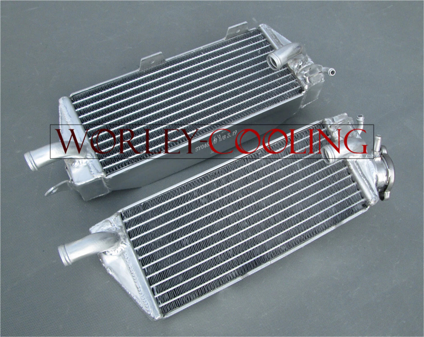 Alloy Radiator + Black Hose for Husqvarna AE/CR/WR/XC 400/430/500 (1984-1987)