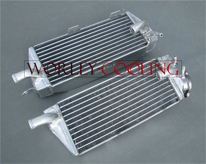 Alloy Radiator + Black Hose for Husqvarna AE/CR/WR/XC 400/430/500 (1984-1987)