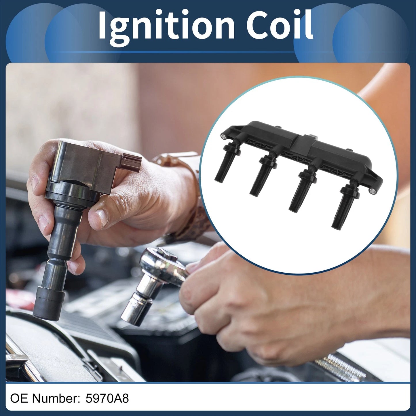 Ignition Coil Pack for Peugeot 206 (1998-2000)