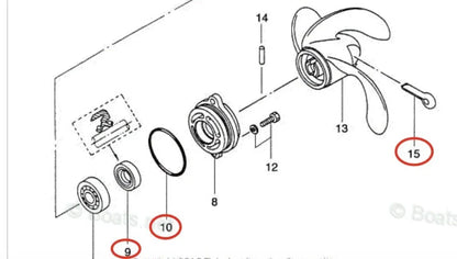 Lower Unit Oil Seal for Tohatsu 2/2.5/3.5HP