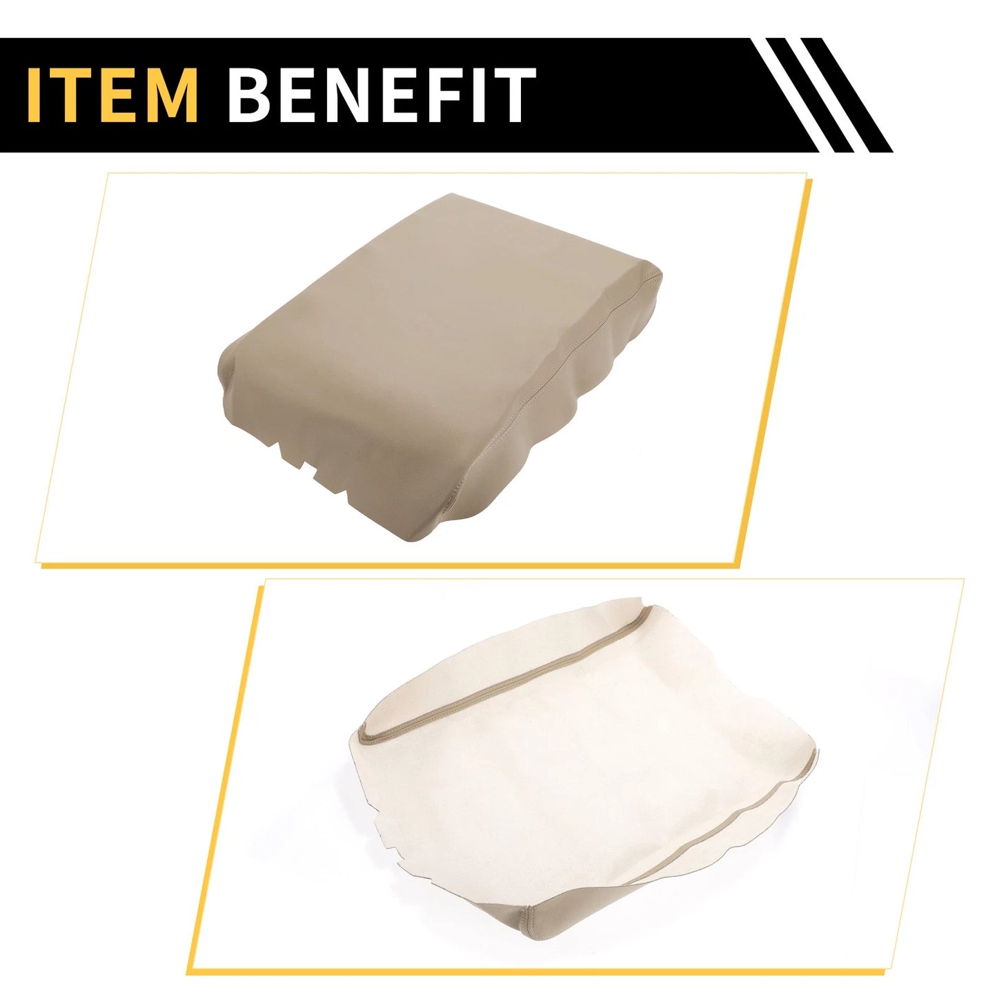 Microfiber Leather Console Pad Cover for Nissan Titan (2004-2014)